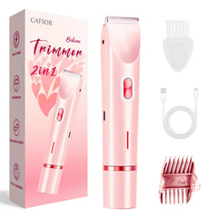 CAFSOB bikini trimmer ceramic blade closeup for precise, gentle grooming