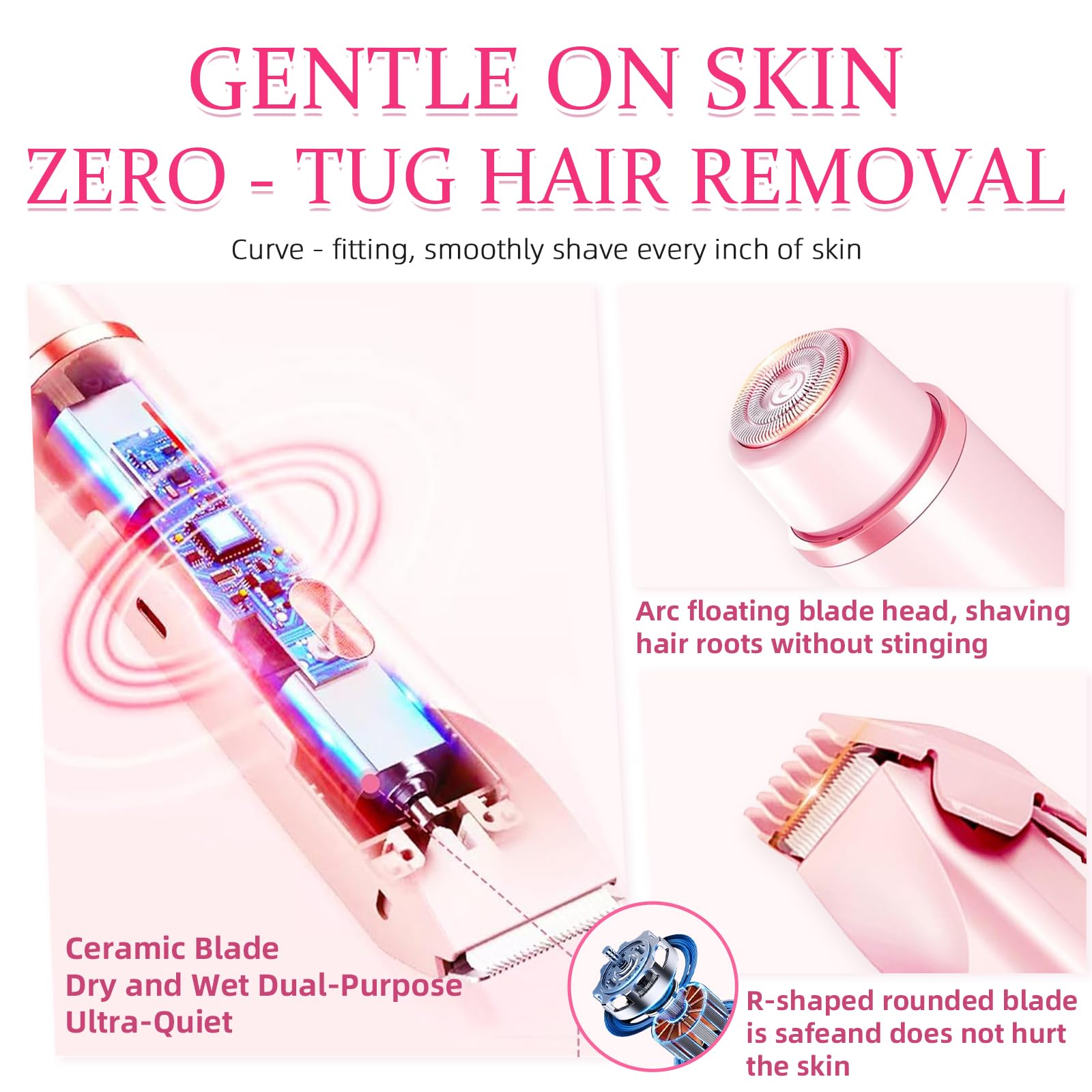 CAFSOB bikini trimmer cleaning brush included for easy maintenance