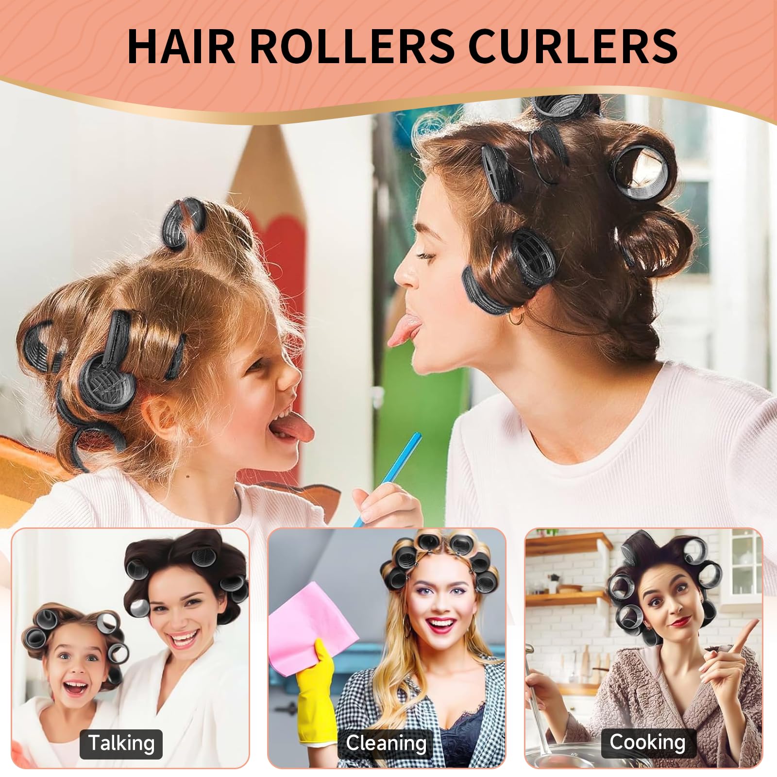 Caija-H 24-piece hair clips for secure hold during styling