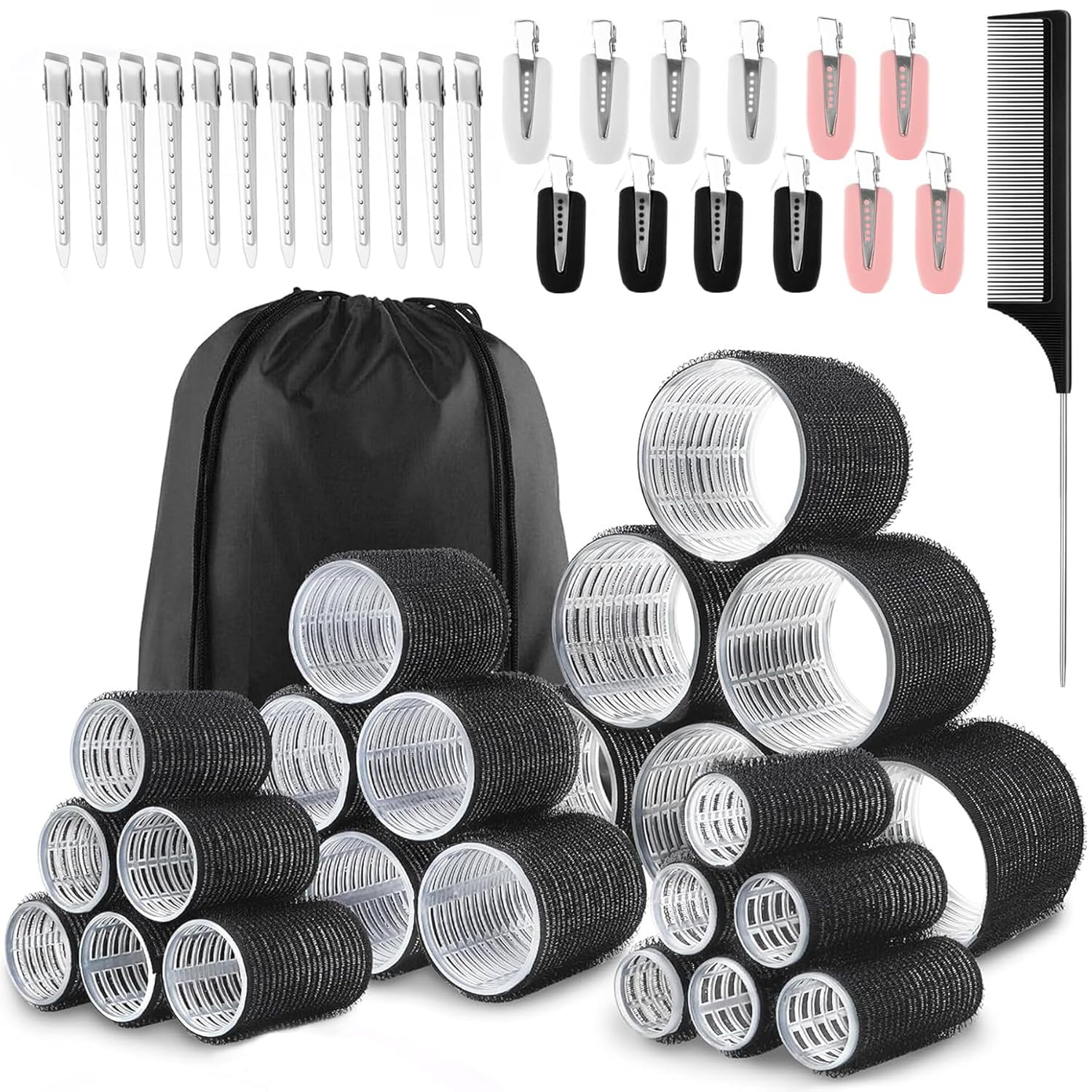 Caija-H 60mm jumbo hair roller for voluminous heatless curls