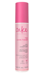 Cake Beauty Care Taker bottle front provides lightweight leave-in moisture.