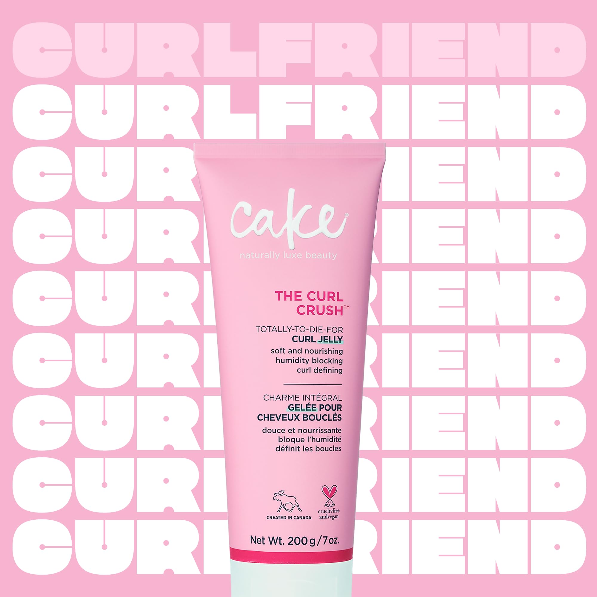 Cake Beauty Curl Jelly in humid environment suggesting frizz defense