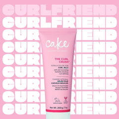 Cake Beauty Curl Jelly in humid environment suggesting frizz defense