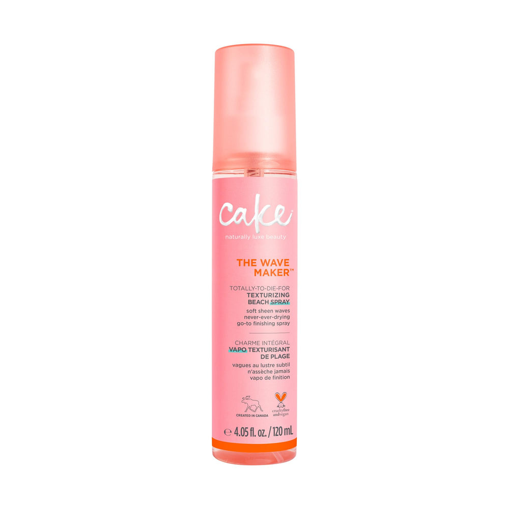 Cake Beauty Wave Maker bottle being poured for beachy texture