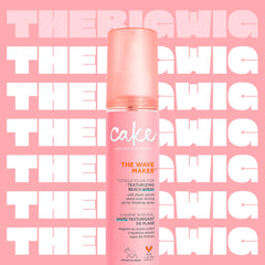 Cake Beauty Wave Maker spray application on hair for effortless waves