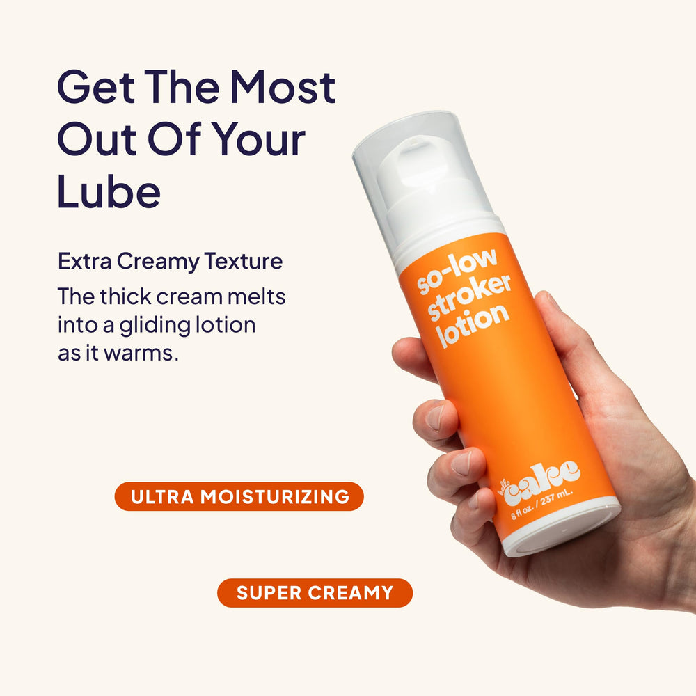 Cake So-Low Lotion USA-made bottle-packaging signals trusted quality and careful formulation