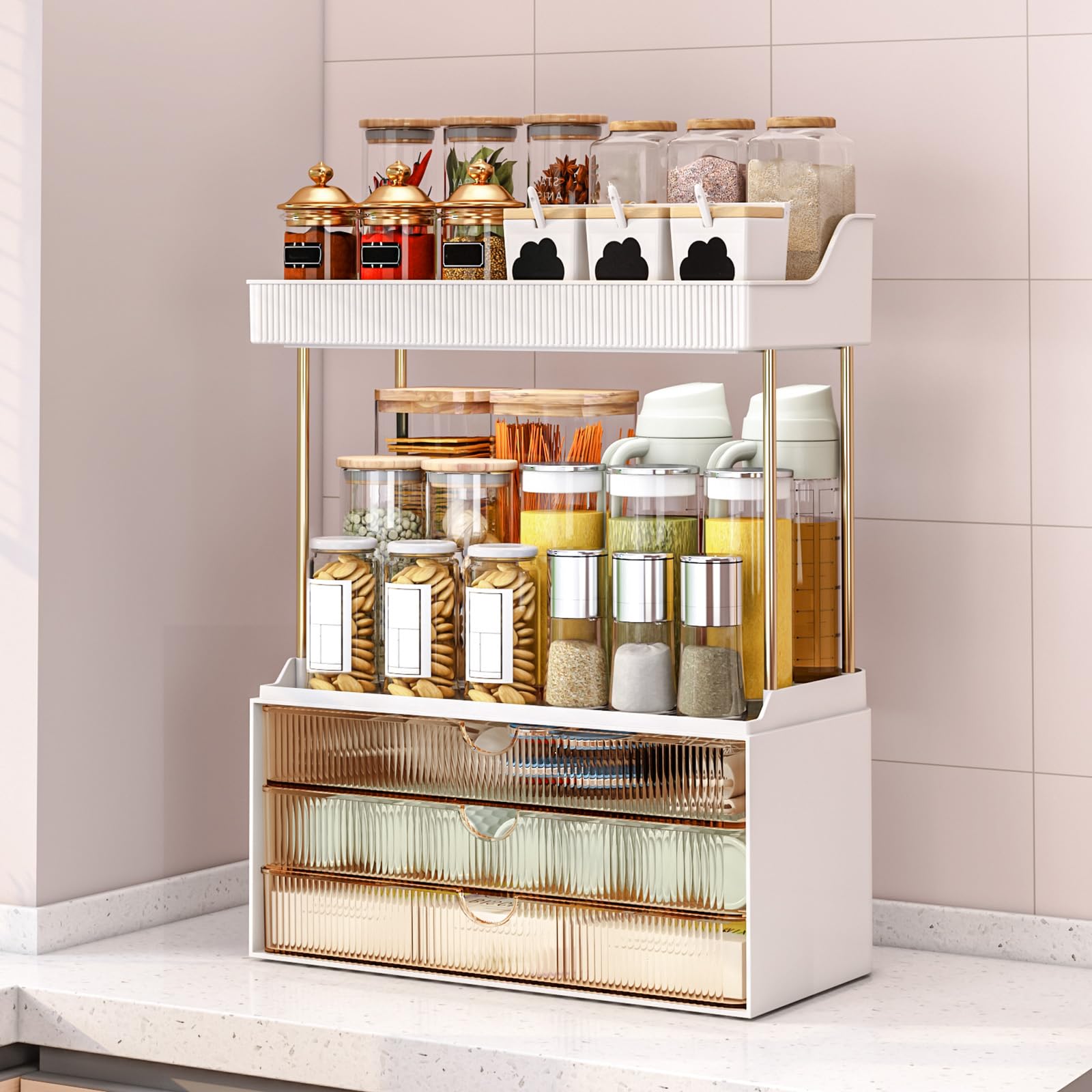 caktraie amber durable water-resistant design suits bathrooms and kitchens