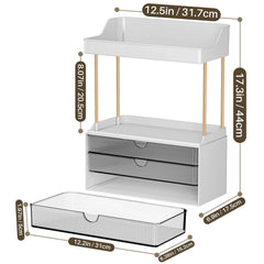 caktraie bathroom vanity storage side view highlighting compact, versatile shelving