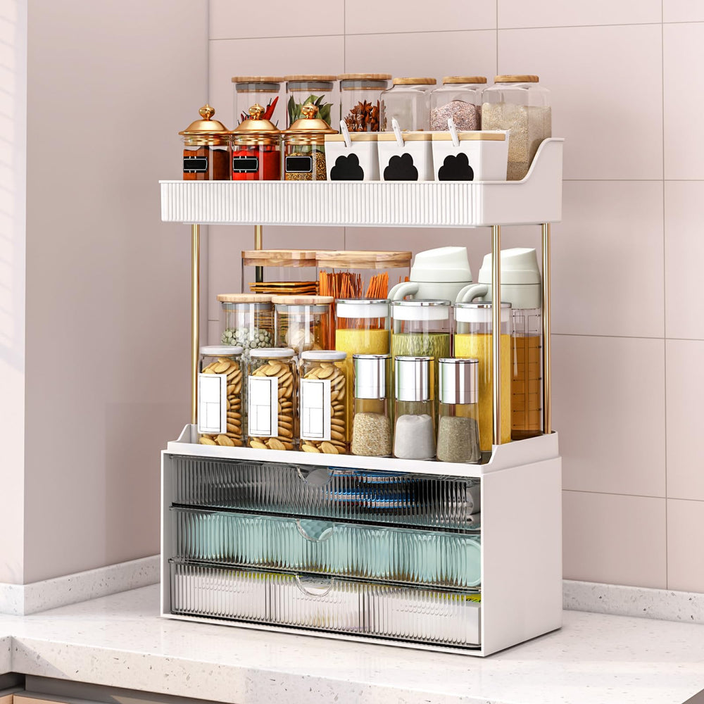caktraie large-capacity storage suitable for skincare, cosmetics, and essentials