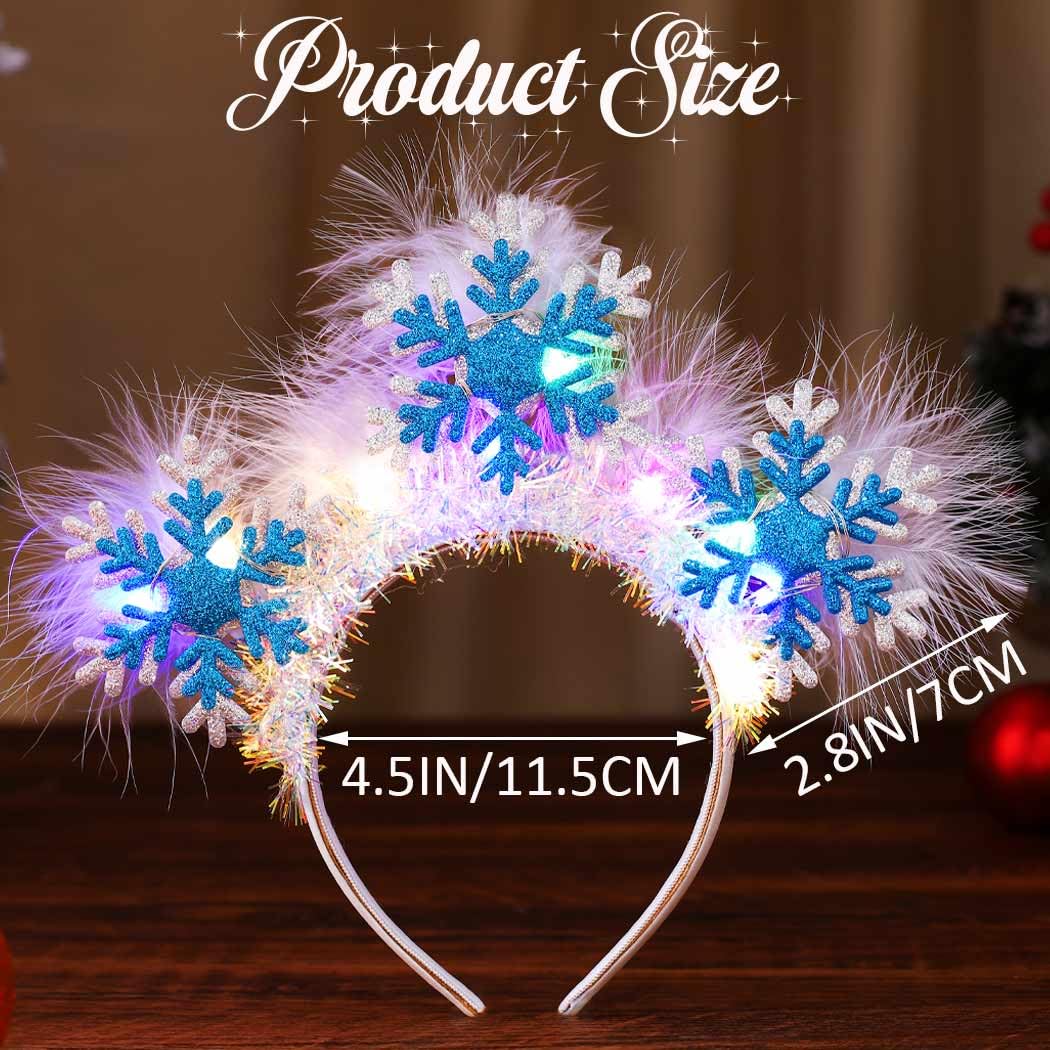 CAKURE blue glitter snowflakes with silver accents offer wintry sparkle for holiday styling.