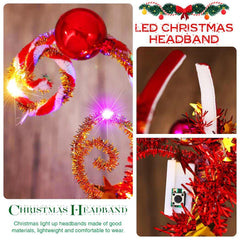 CAKURE Christmas headband in a party scene highlights versatile festive wear.