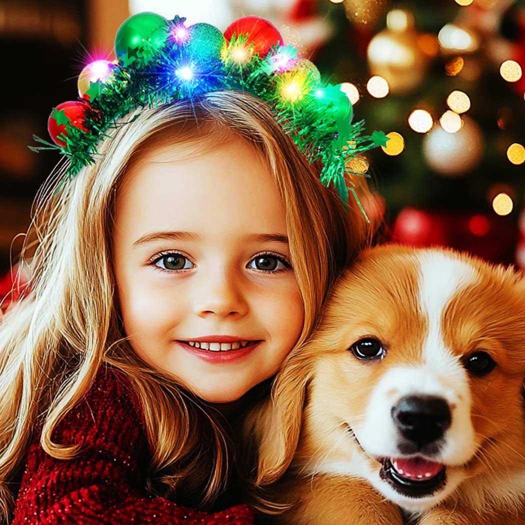 CAKURE headband complements party outfits for festive photos.
