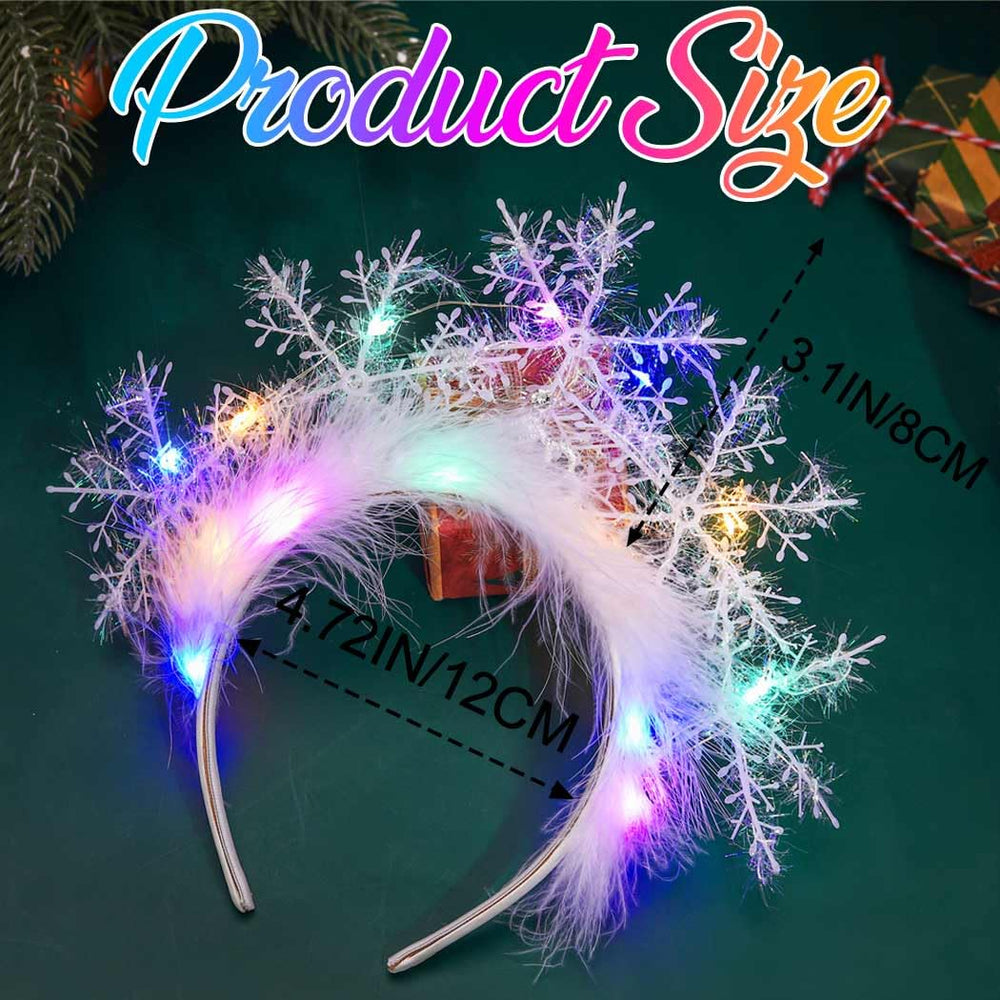 CAKURE headband in a Christmas party scene adding magical winter vibe