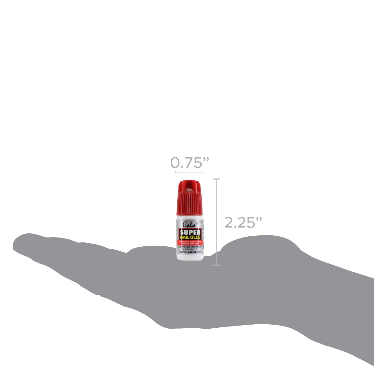 Cala brand label highlights professional quality nail adhesive
