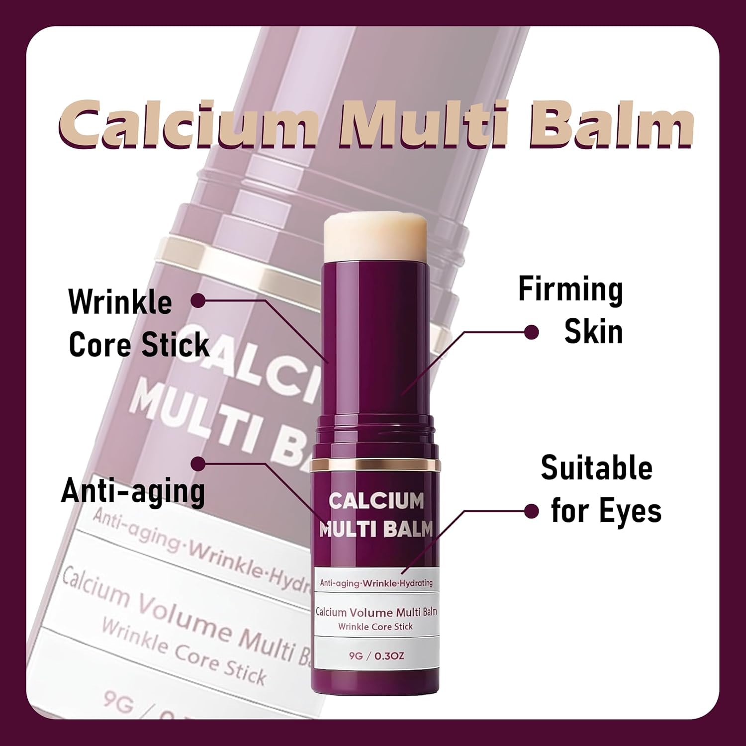 CALCIUM MULTI BALM fast-absorbing-formula smooths skin without stickiness.