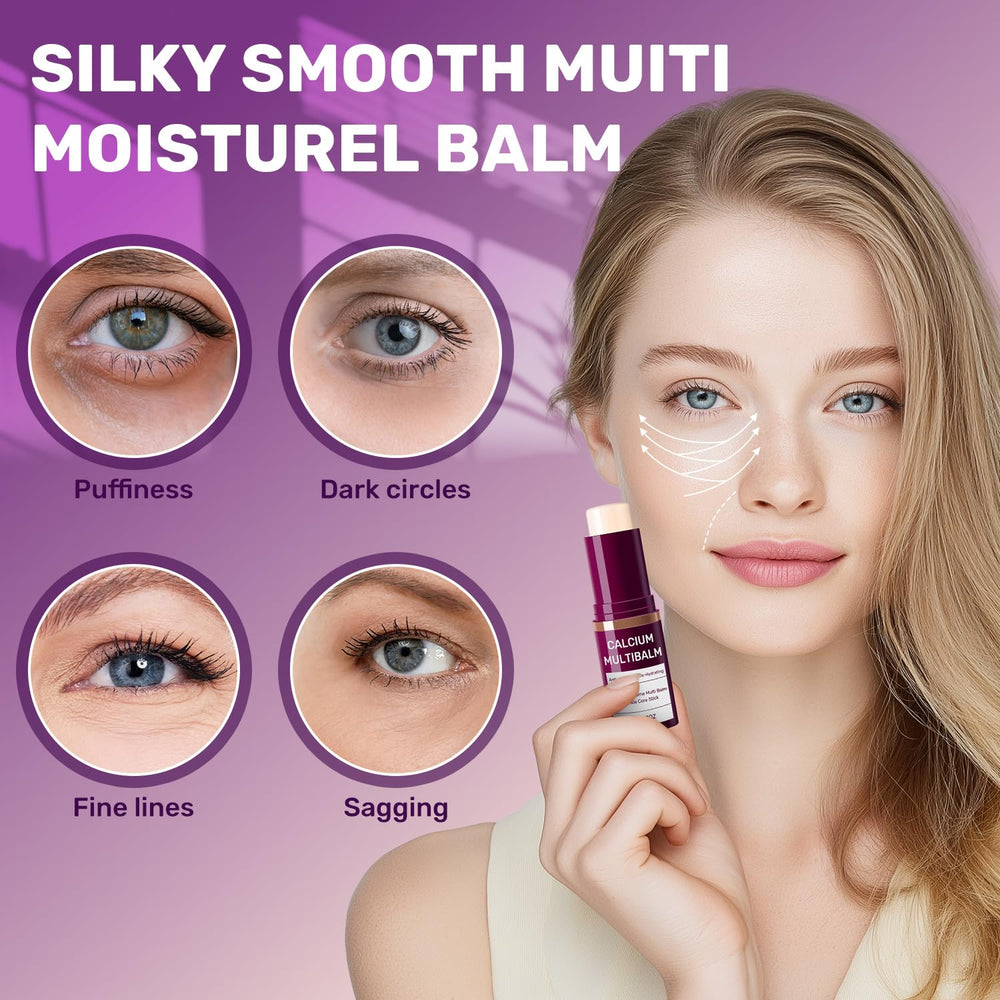 Calcium Volume Multi Balm texture close-up shows lightweight, non-greasy finish.