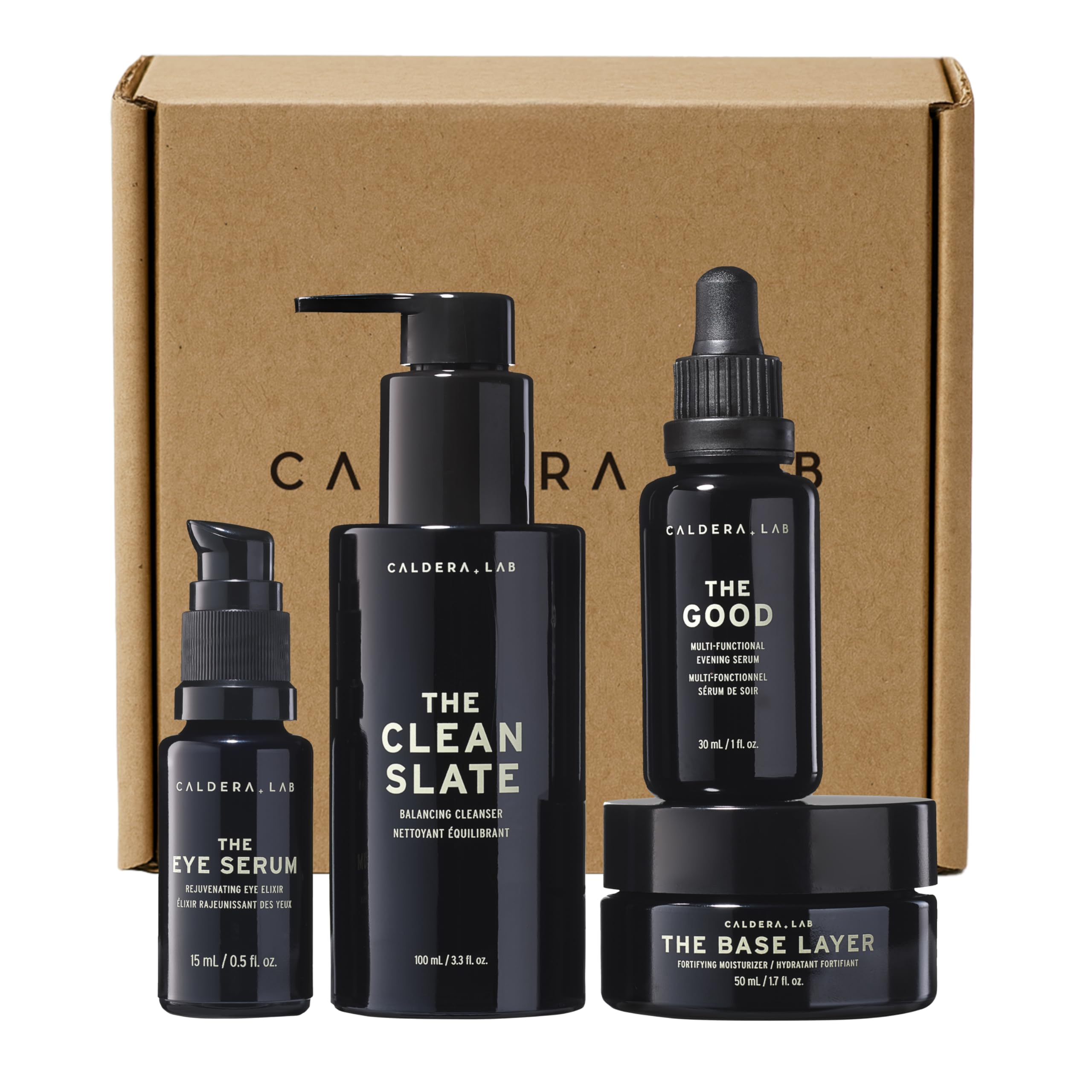 Caldera + Lab Clean Slate cleanser pump bottle for refreshing, purifying daily cleanse.