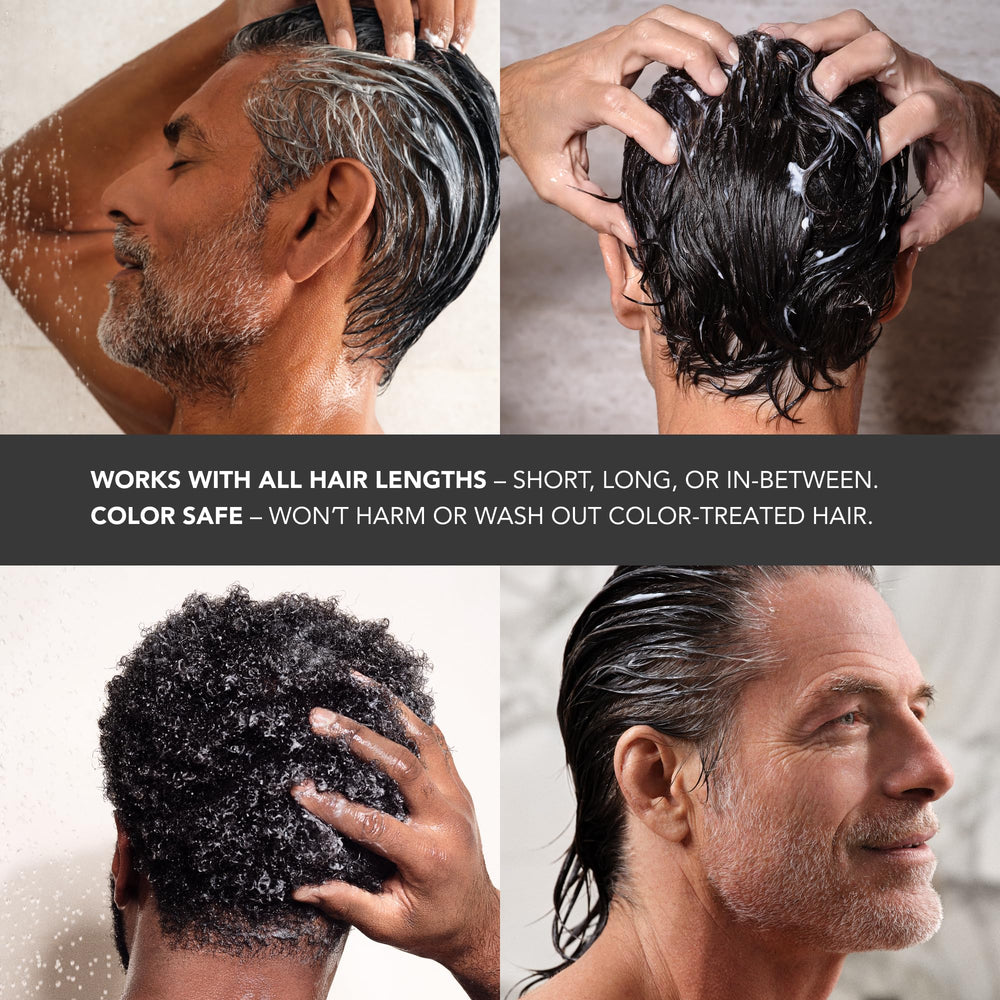 Caldera + Lab conditioner hair closeup, illustrating smoother, more manageable strands.