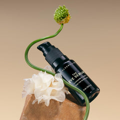 Caldera + Lab Eye Serum ingredients highlight peptide and plant stem cell extracts.
