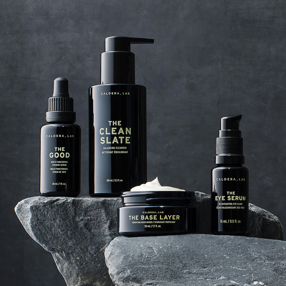 Caldera + Lab Good night serum bottle delivering overnight firming and smoothness.