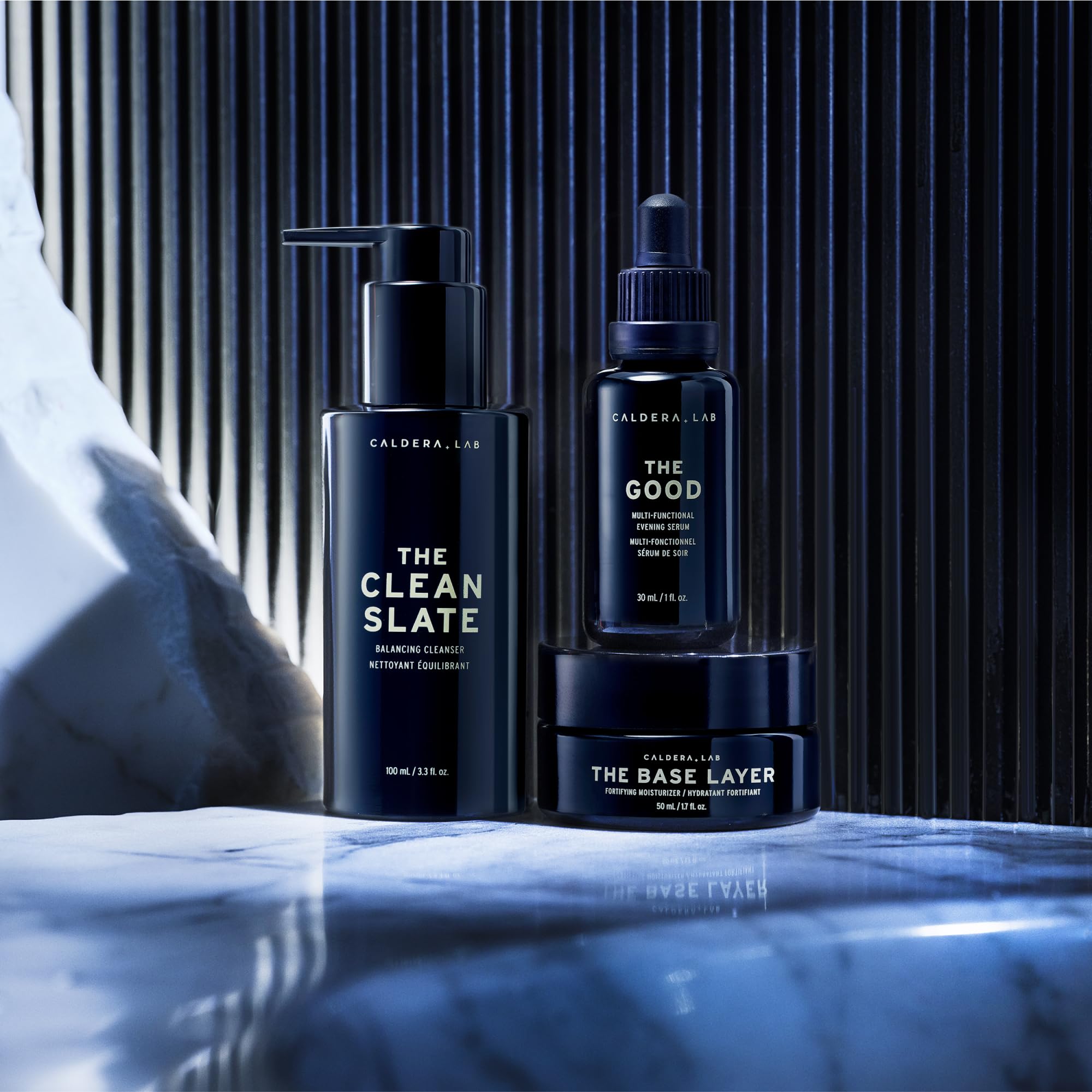 Caldera + Lab Regimen Rich fragrance-free label highlighting sensitive skin suitability