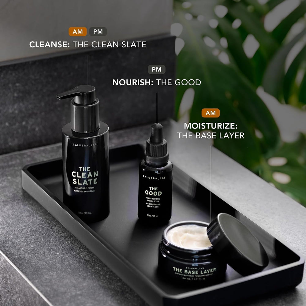 Caldera + Lab Regimen Rich moisturizer jar delivering lightweight daytime hydration