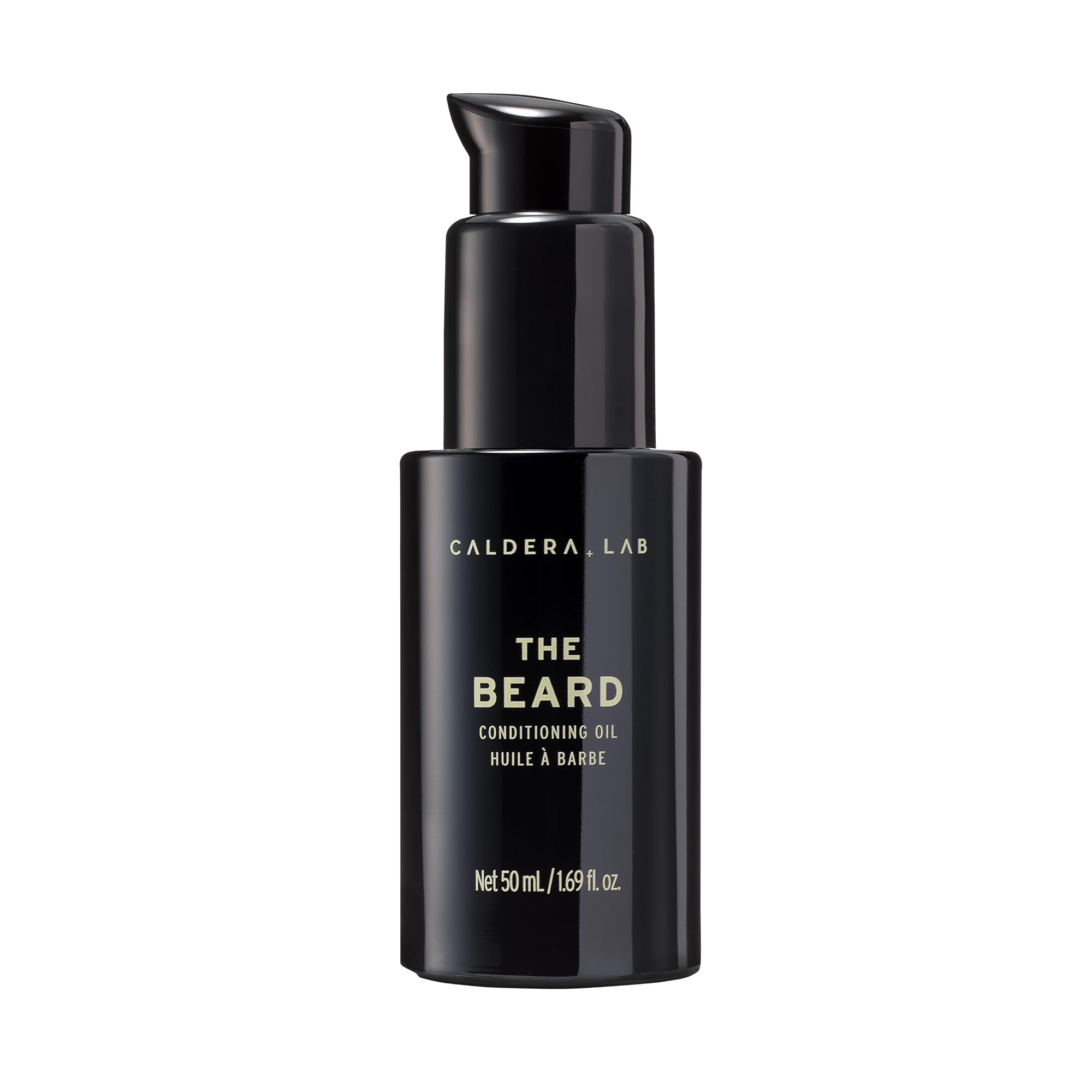Caldera + Lab The Beard oil bottle showing balanced skin and beard nourishment.