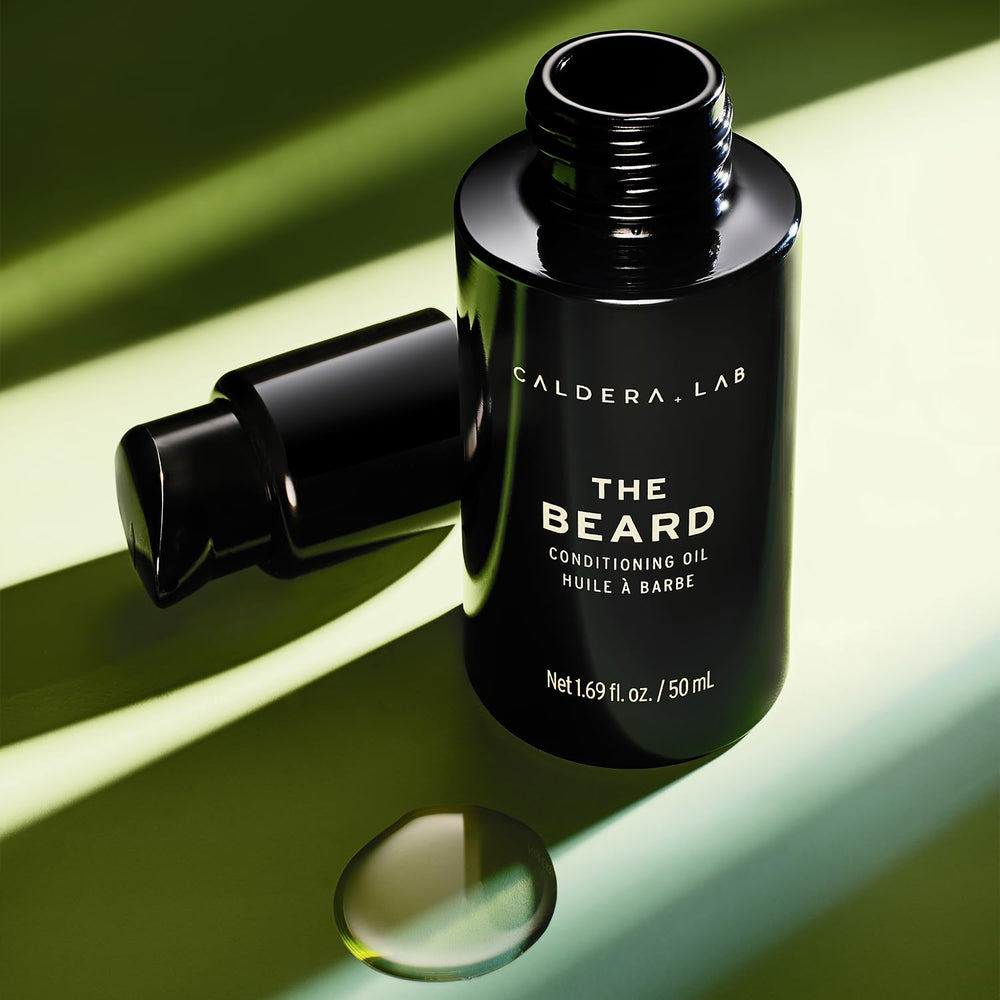 Caldera + Lab The Beard oil drops ready for daily conditioning.