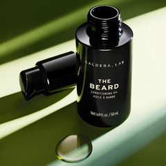 Caldera + Lab The Beard oil drops ready for daily conditioning.