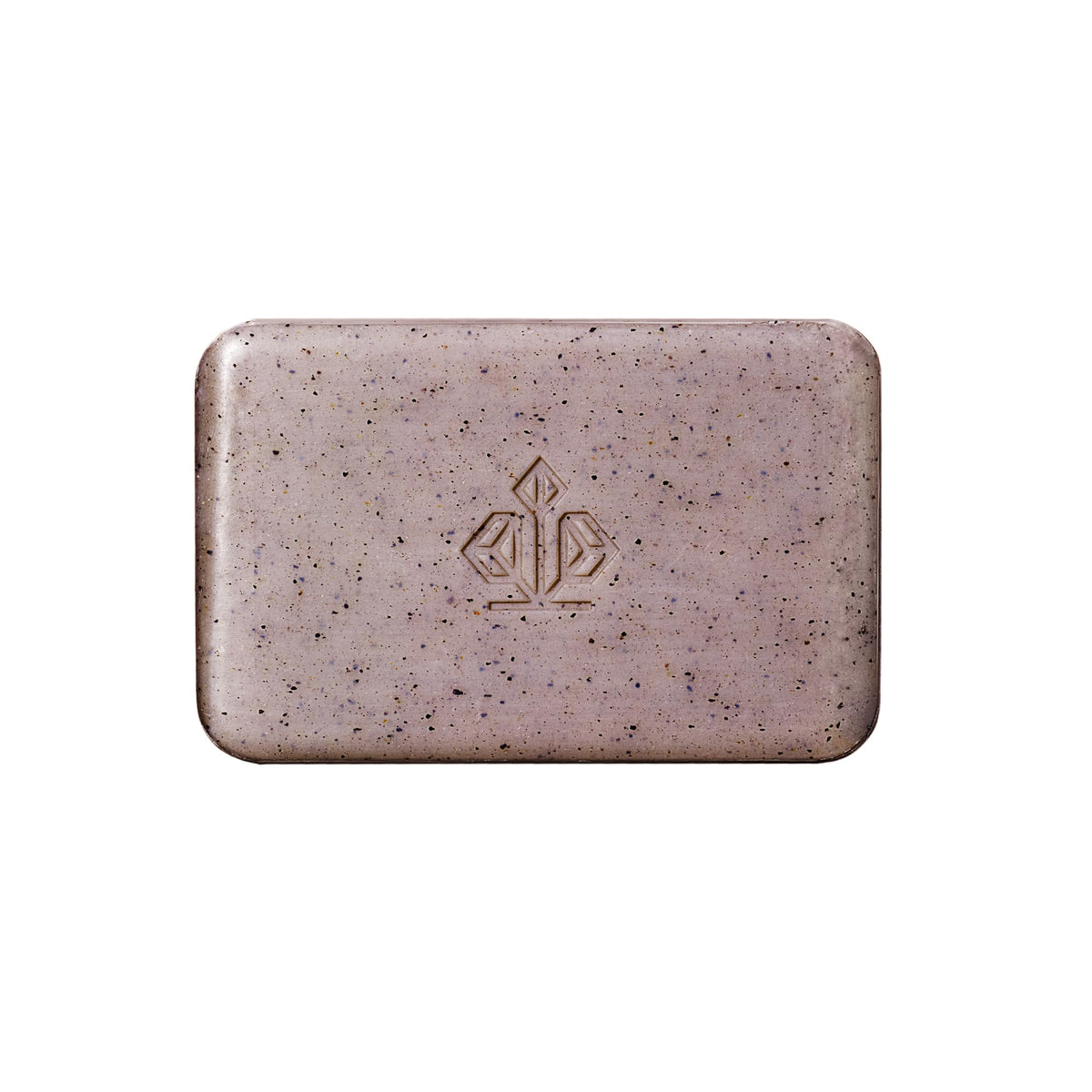 Caldera + Lab The Body Bar exfoliating soap bar shows rich lather for gentle cleansing and exfoliation.