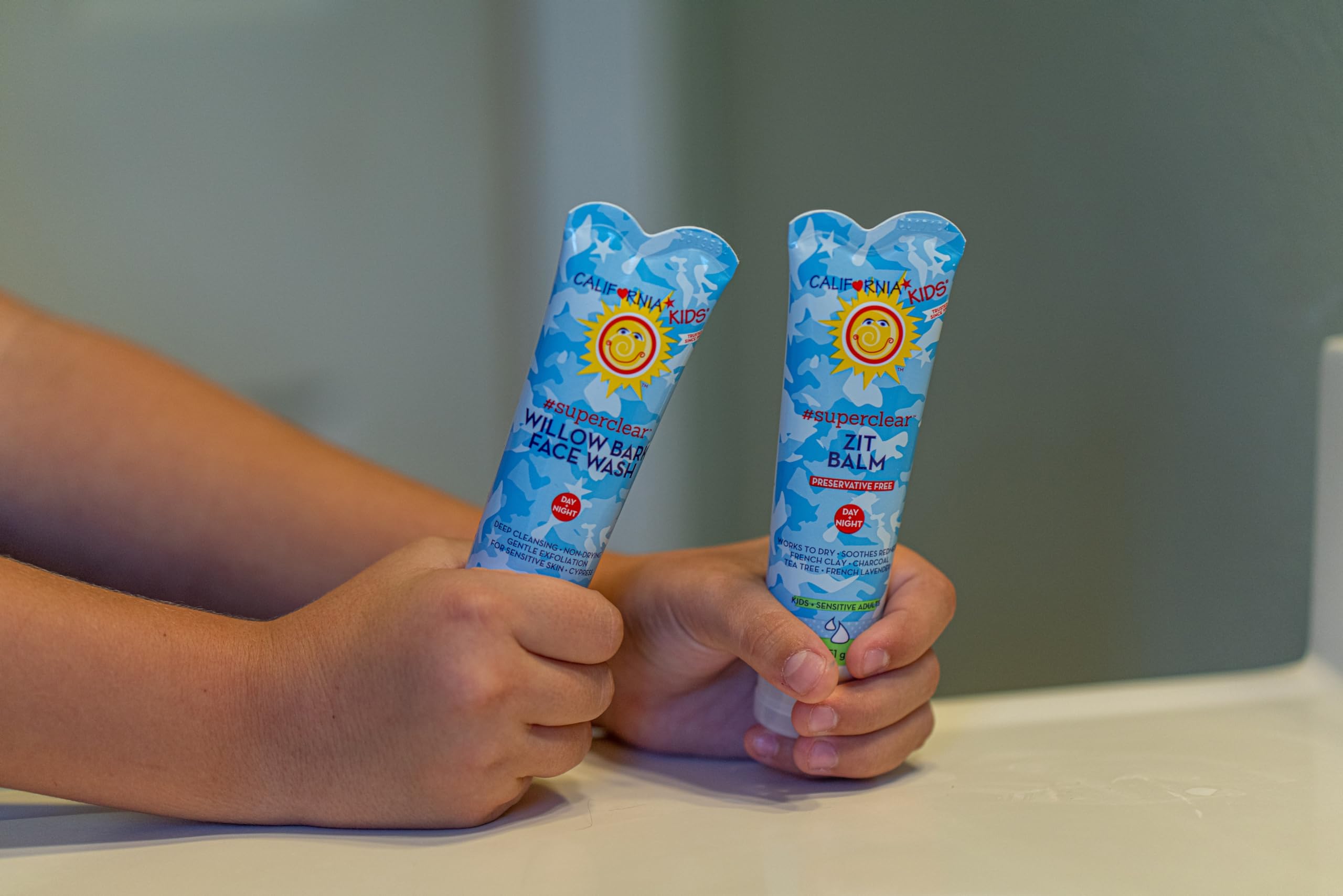 California Baby California Kids Face Wash packaging emphasizes allergen-free, non-toxic design