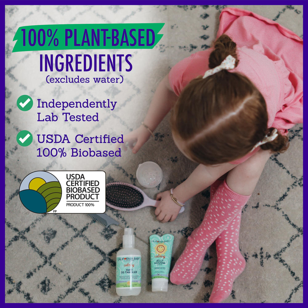 California Baby Calming Hair Gel hypoallergenic formula tested.