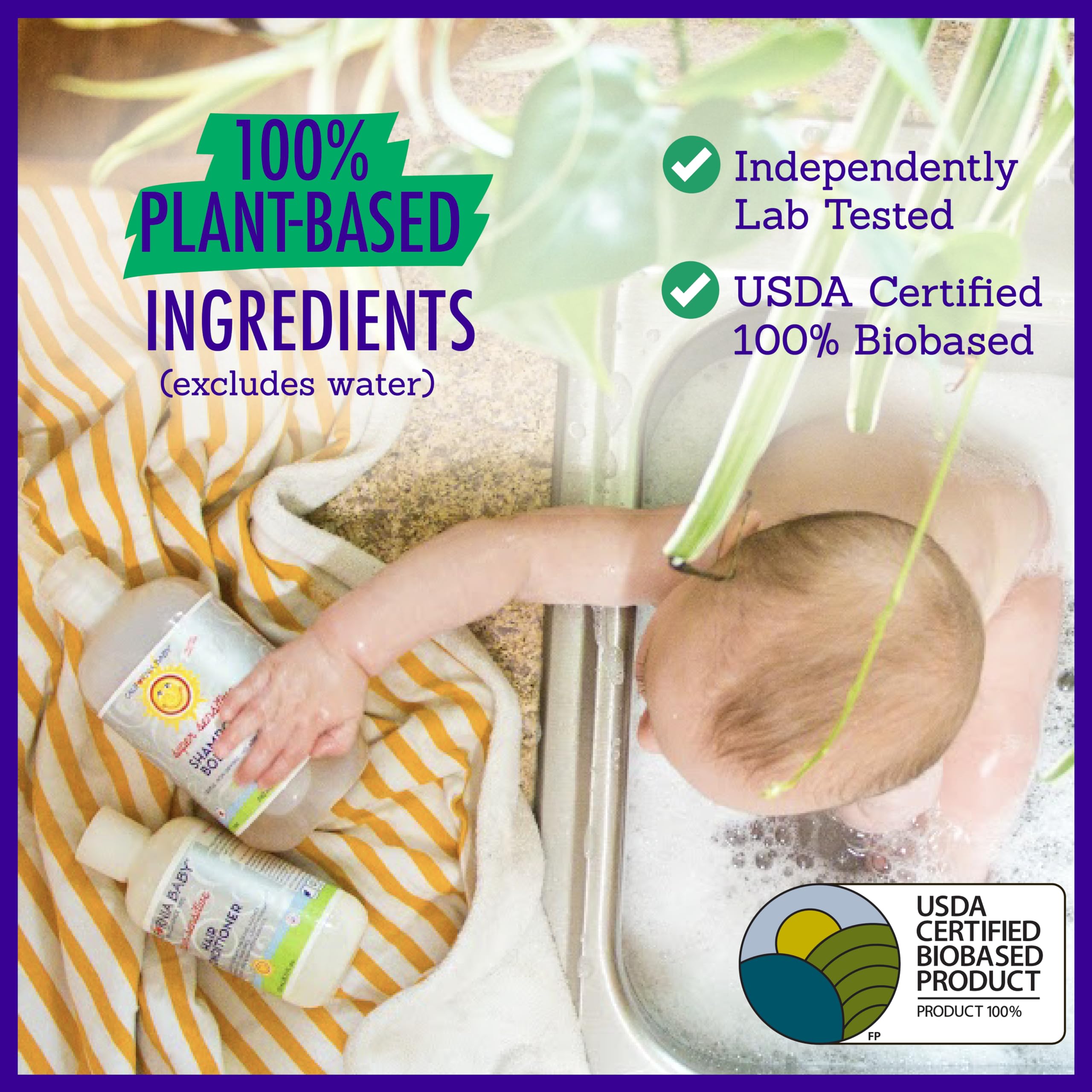 California Baby fragrance-free label – allergy-friendly and coconut-safe.