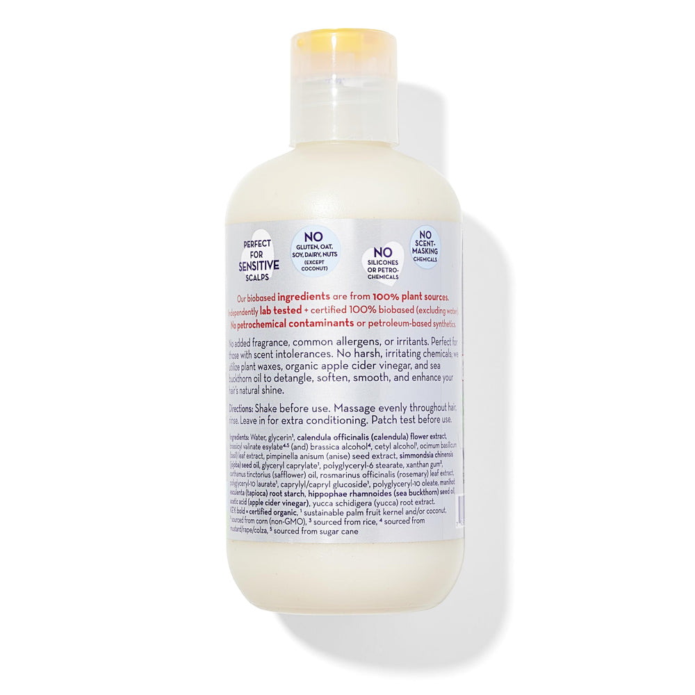 California Baby conditioner pour – easy application for smooth detangling.