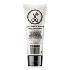 California Born Days of Dirt frizz control application highlights smooth, controlled hair.