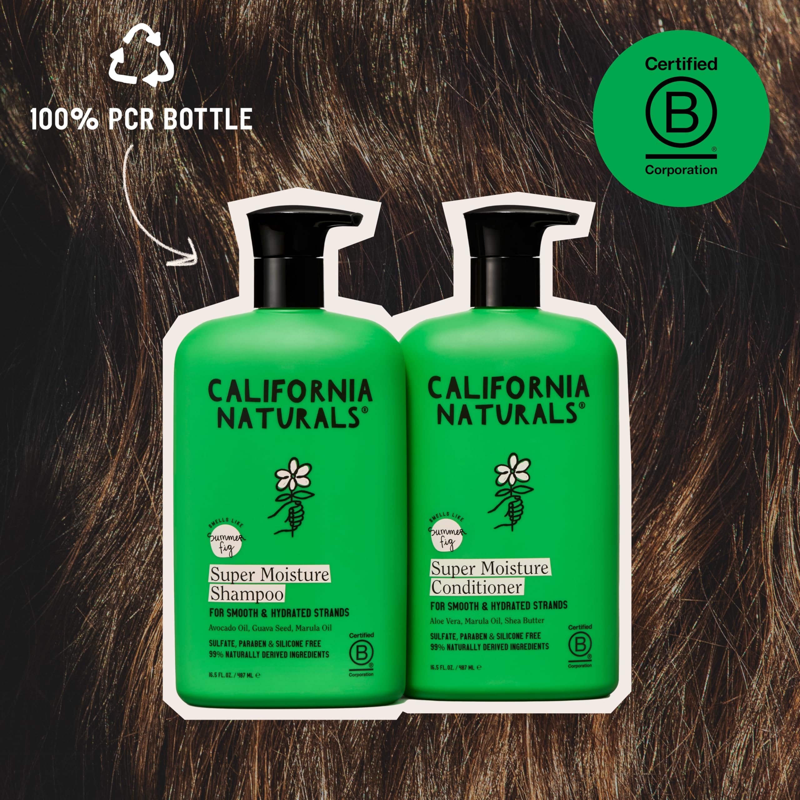 California Naturals Aloe ingredient bottle signals soothing scalp care.