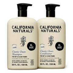 California Naturals Coconut Shampoo bottle highlighting vegan, sulfate-free formula for all hair types