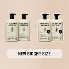 California Naturals Coconut Shampoo label highlights Leaping Bunny certification and natural ingredients