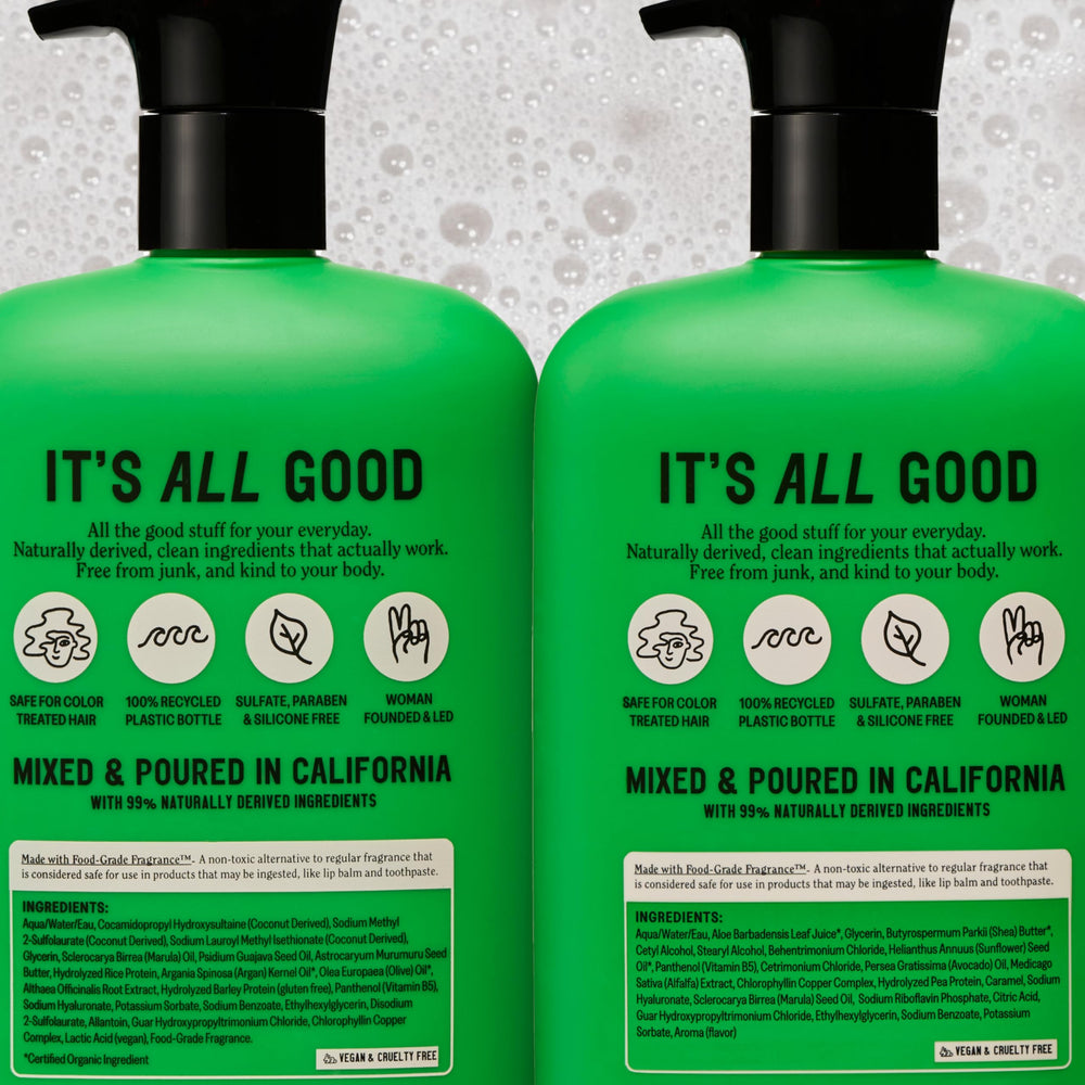 California Naturals Color Safe label suggests protection for color treated hair.