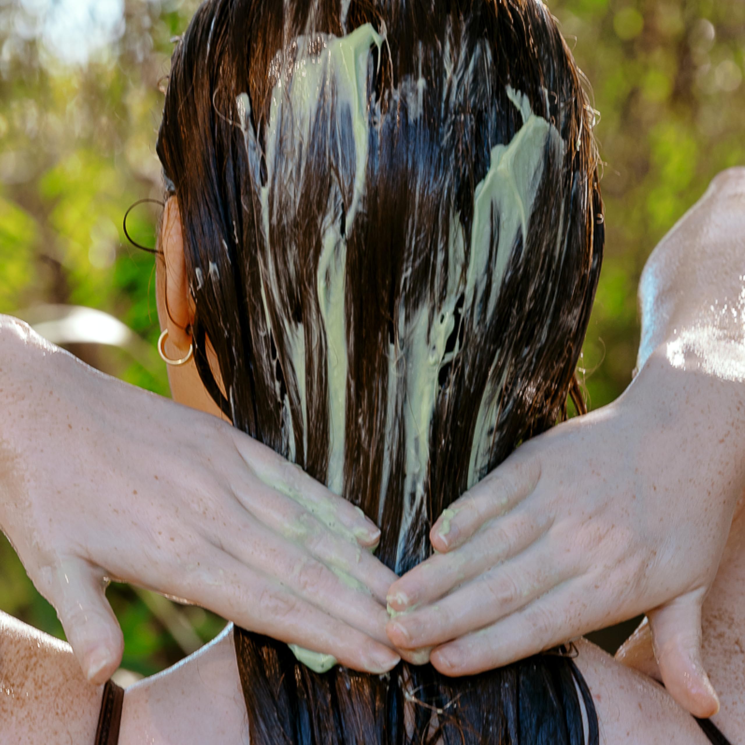 California Naturals Dry-damaged hair closeup shows revived, hydrated ends