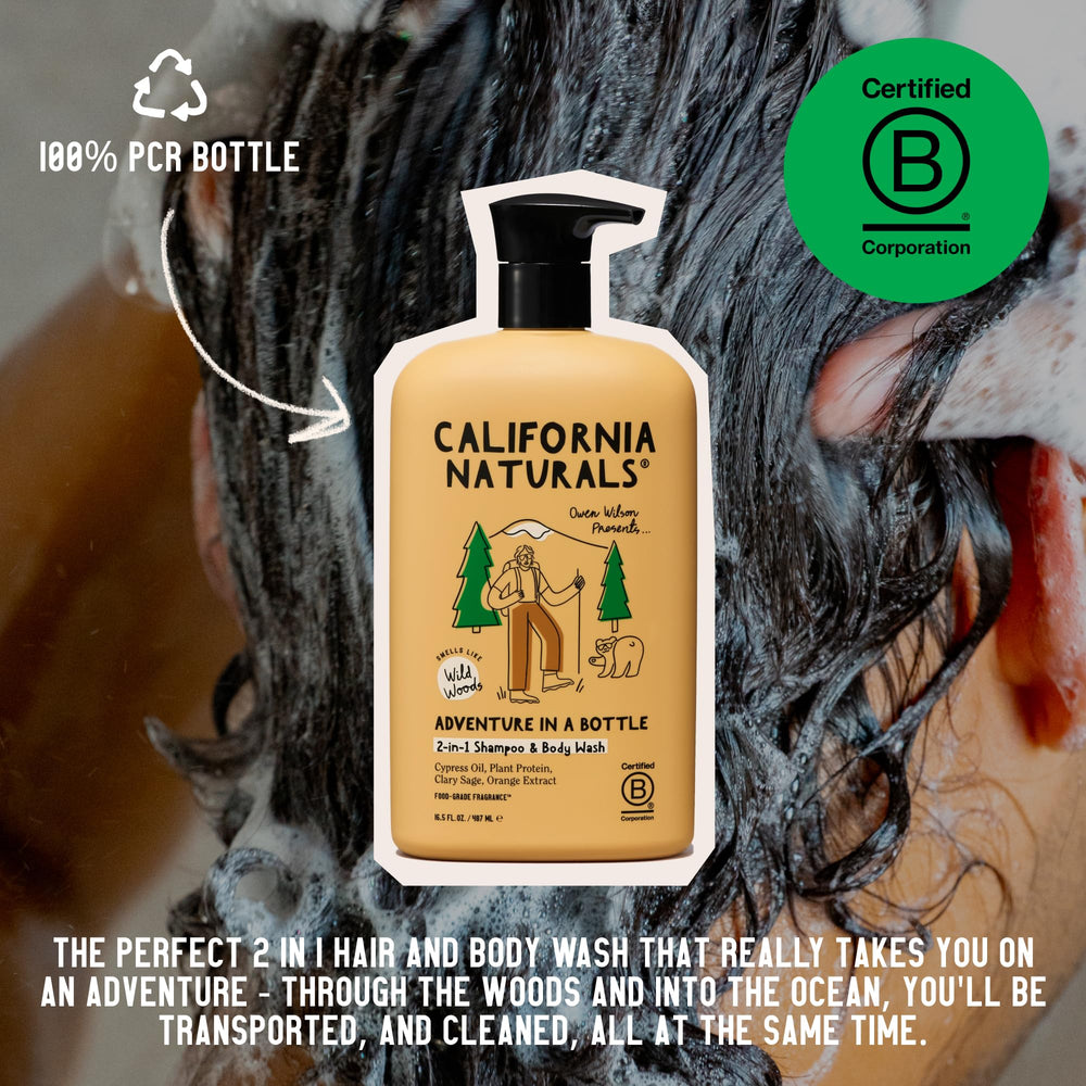 California Naturals Owen Wilson 2en1 fragancia natural de bosques salvajes