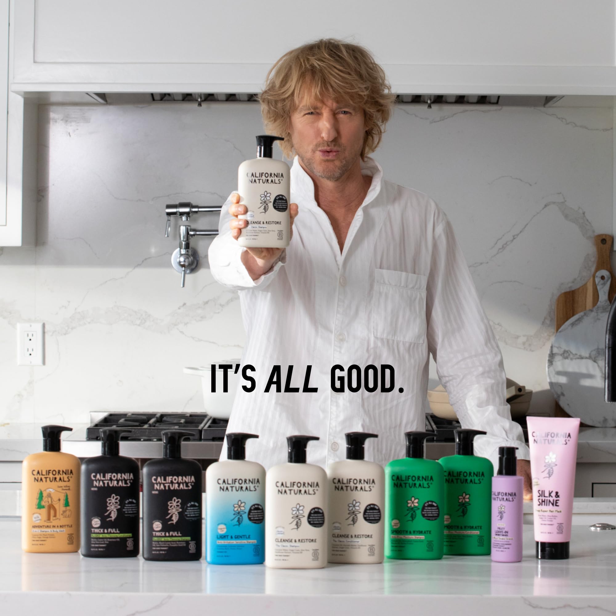 California Naturals pack-of-2 shampoo and conditioner for full hair-care routine