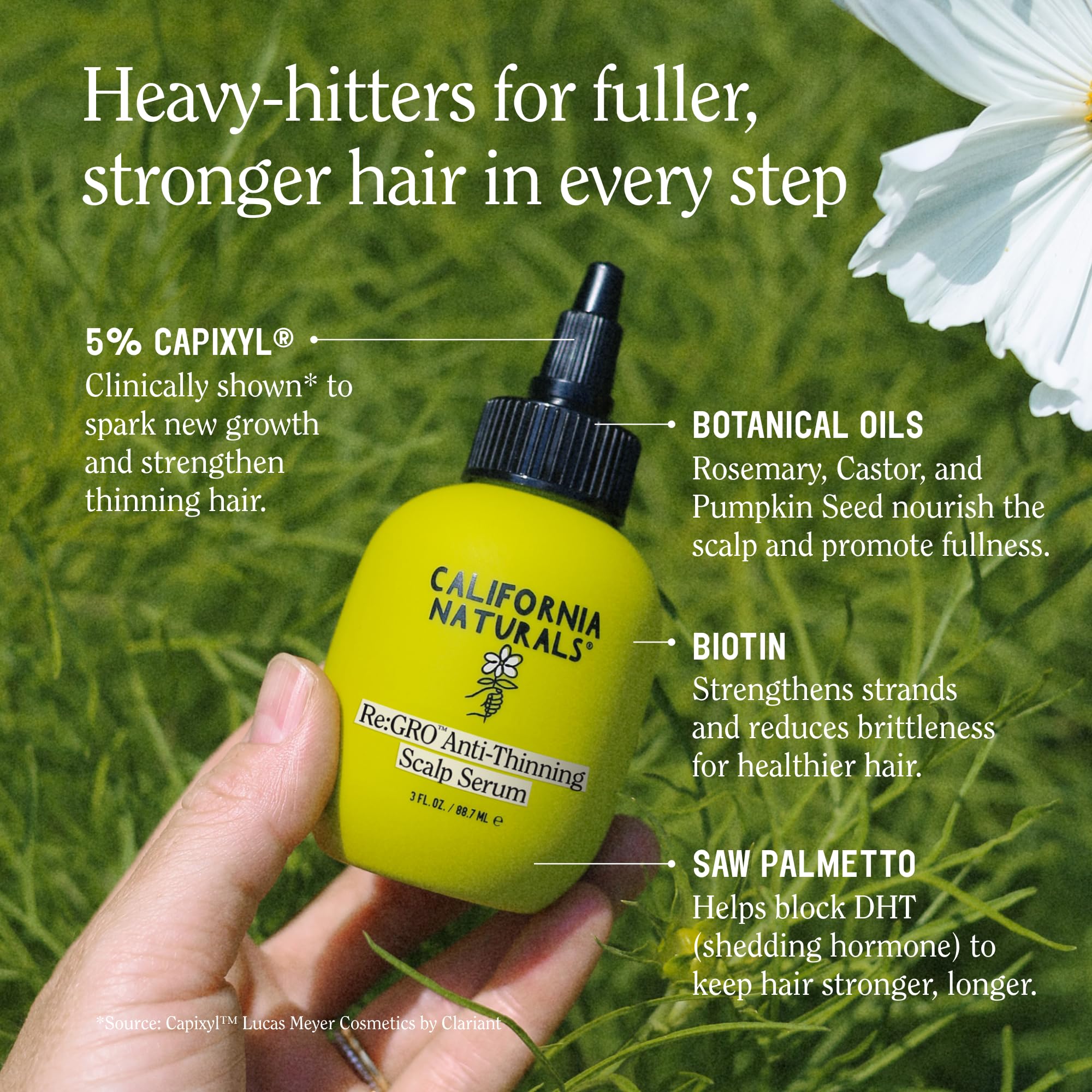 Cooling tingle during use signals refreshing scalp sensation