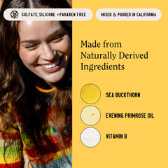 Se muestran espino amarillo y moringa en Glow Oil de California Naturals.