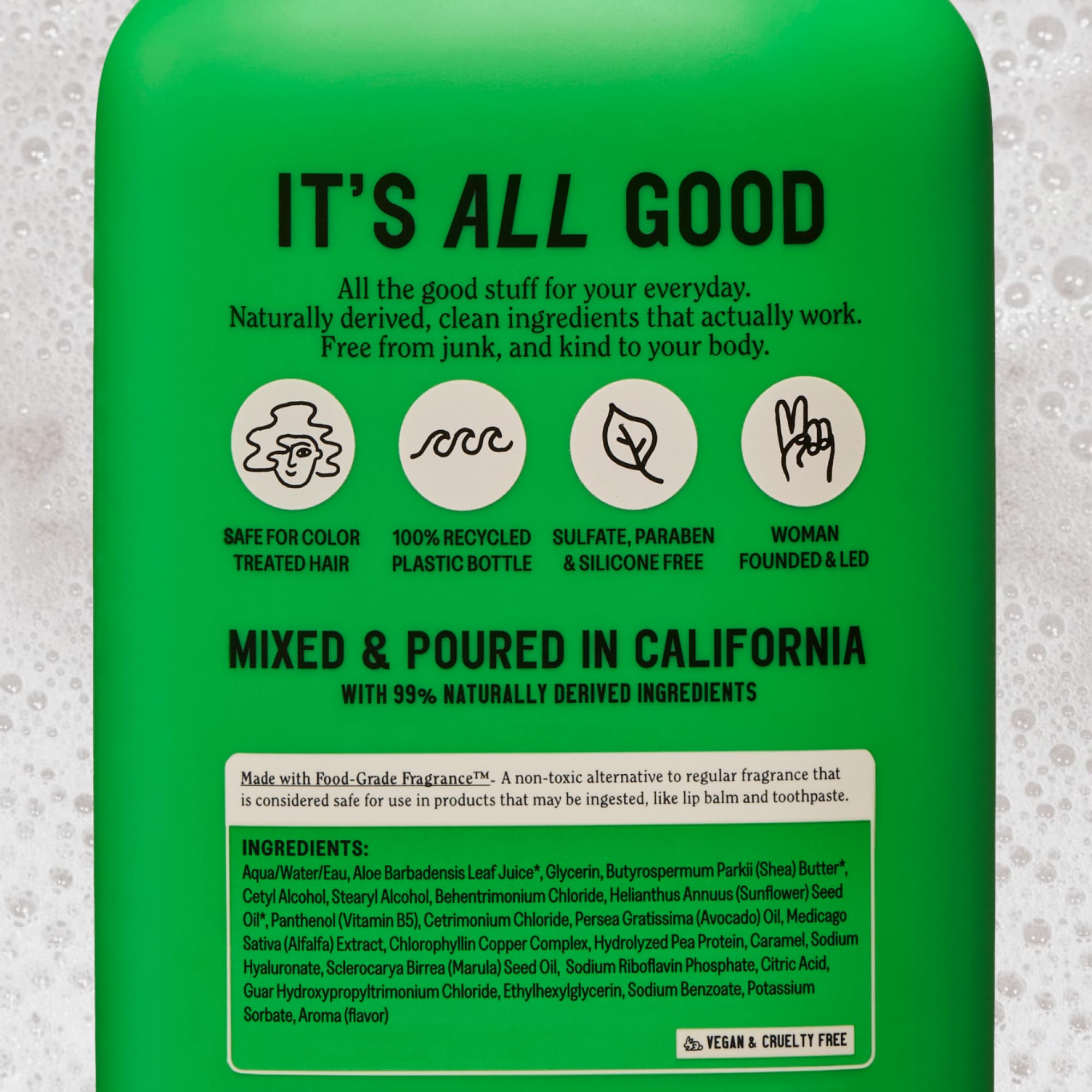 California Naturals Super Moisture Conditioner color-safe test demonstrates color-friendly conditioning