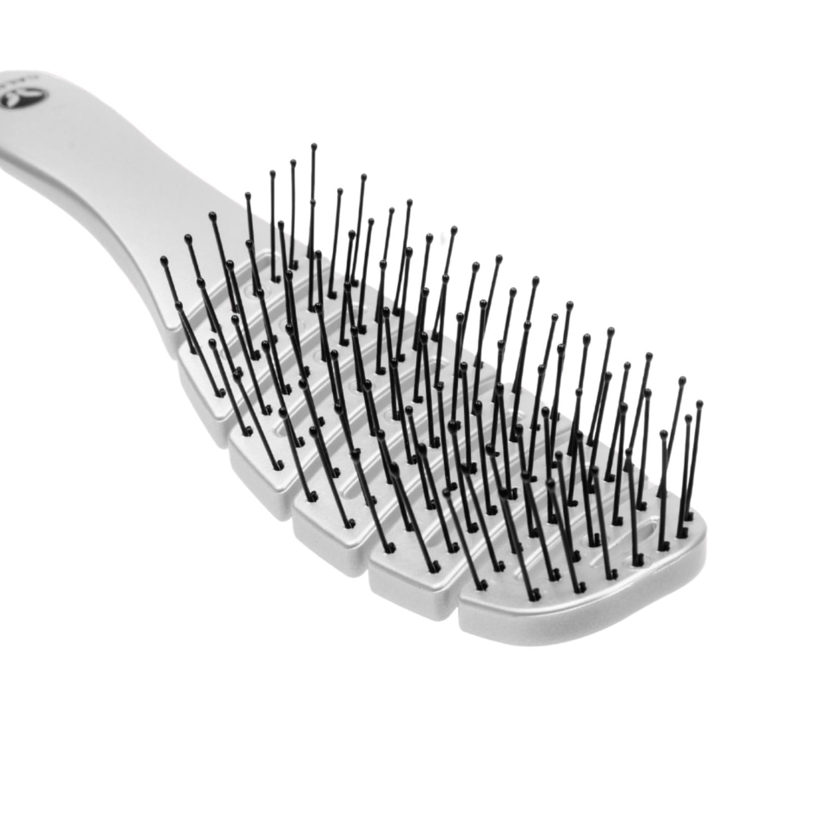 Calista Smoothie Brush bendable frame enables easy styling with less tugging