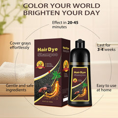 Callmynm Hair Dye Shampoo Cherry Brown foam-lather highlights gentle cleansing with color