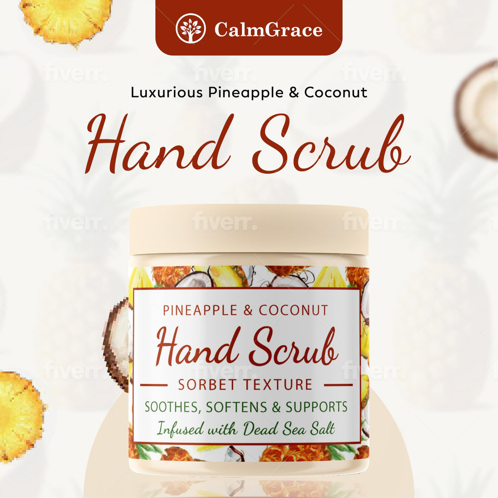 CalmGrace sorbet-texture close-up emphasizing gentle scrubbing and skin-smoothing action.