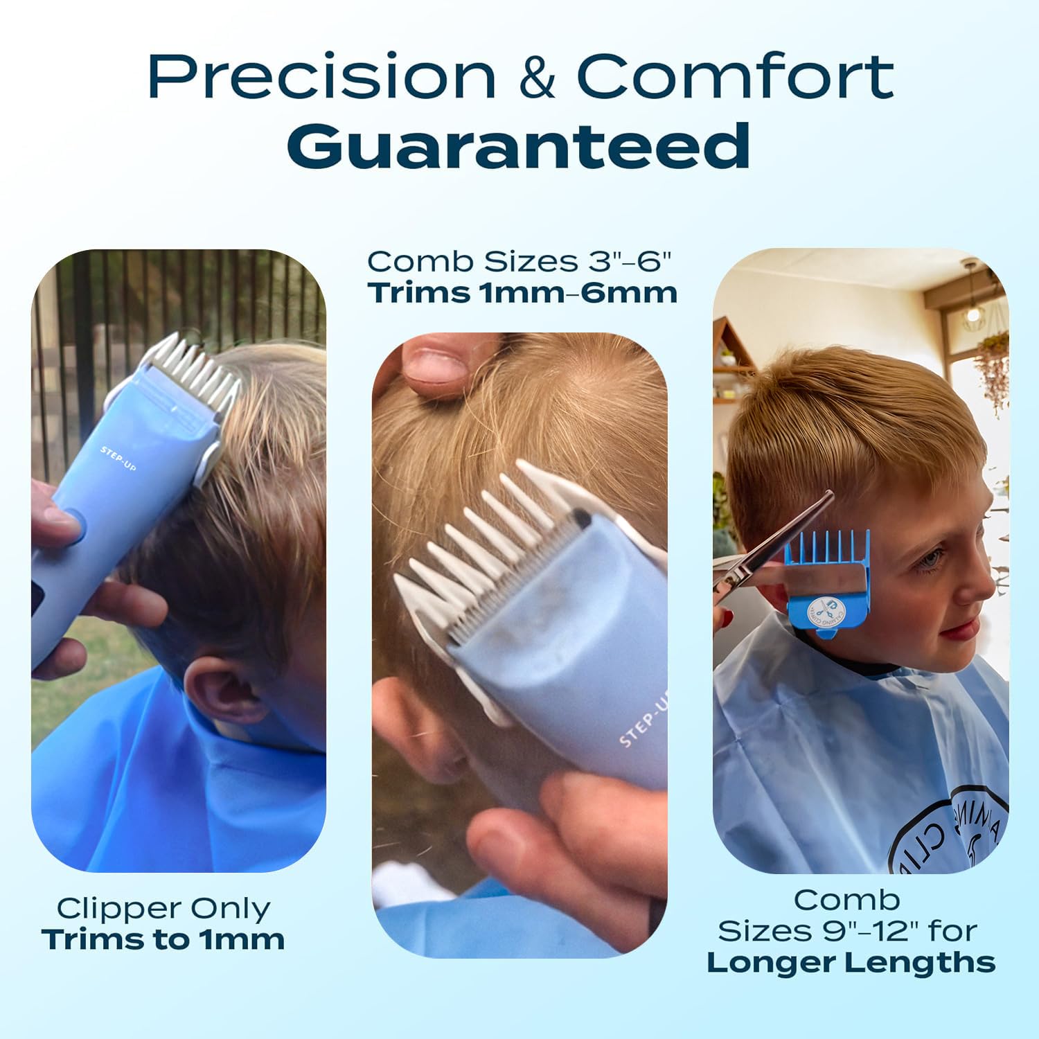 CALMING CLIPPER Step-Up with attachments for personalized cuts