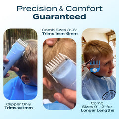 CALMING CLIPPER Step-Up with attachments for personalized cuts